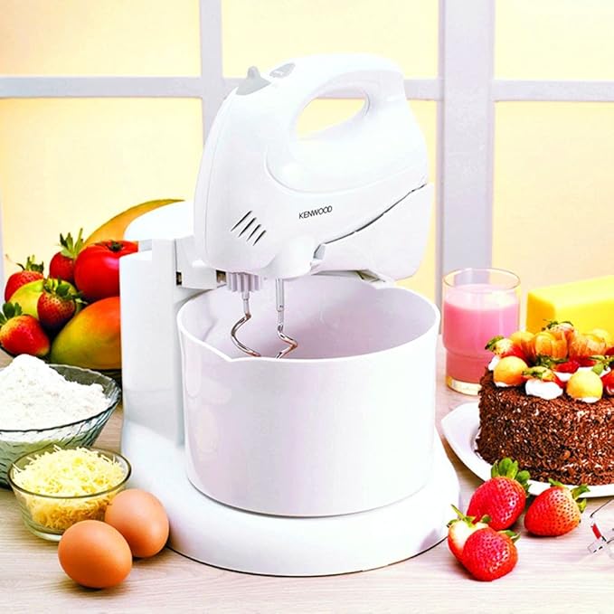 Kenwood hm430 hand mixer white مضرب يدوي مع وعاء 250 وات من كينوود ابيض