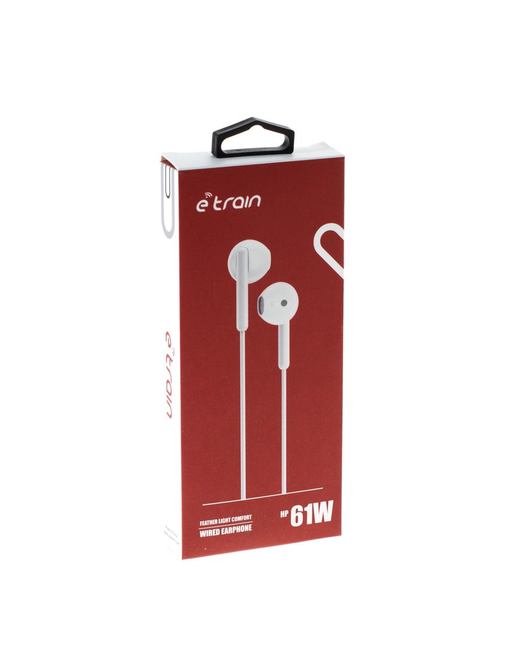 Etrain Feather light comfort Wired Earphone White