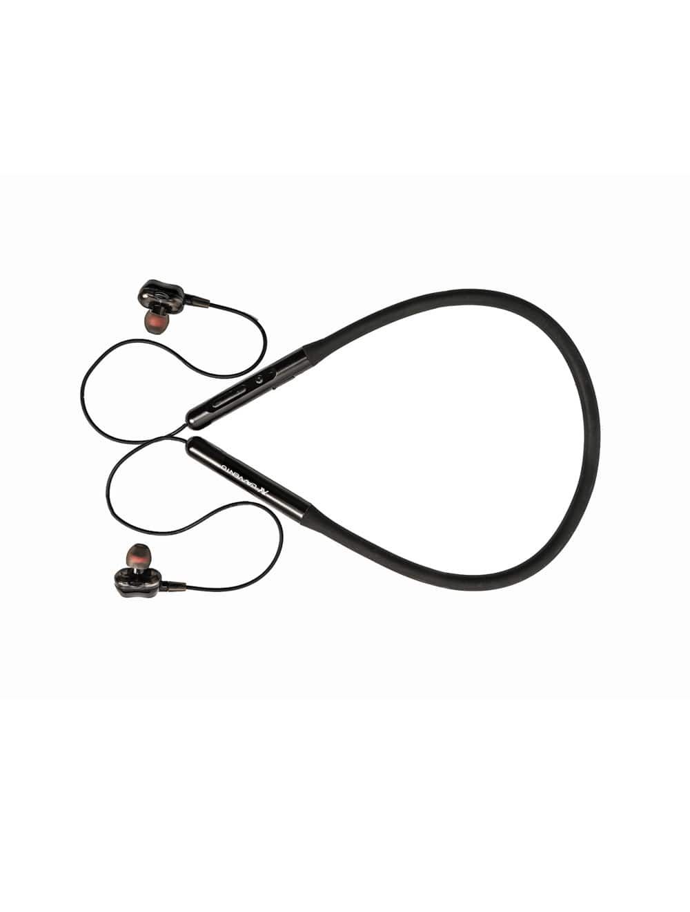 L'AVVENTO (HP65B) Neckband Dual Drive Bluetooth Wireless Earphones Waterproof - Black