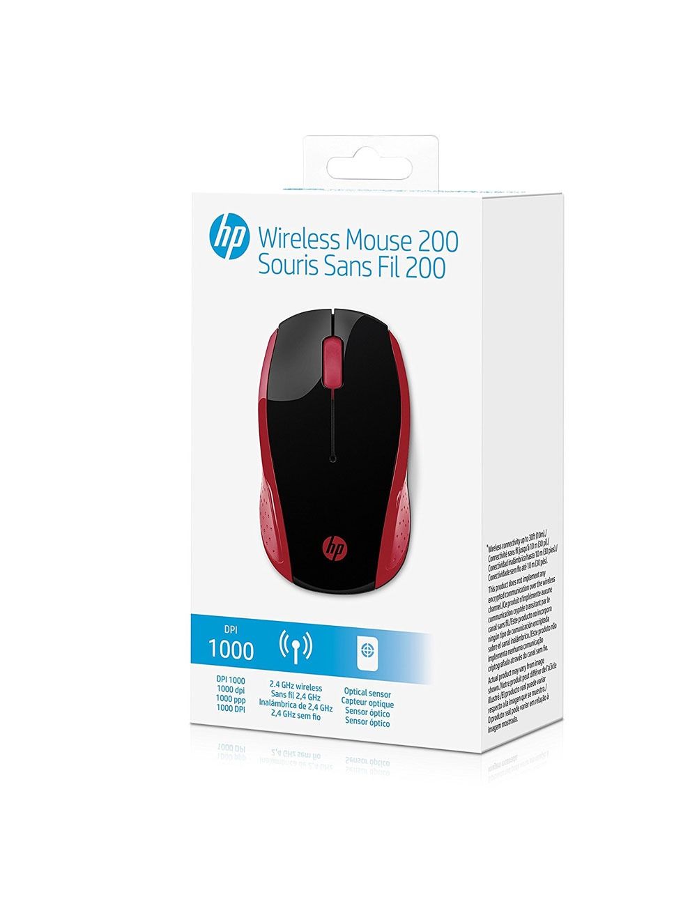 اكتشف hp ماوس لاسلكي 200 - 2HU82AA الأحمر مع دقة 1000DPI واتصال موثوق وضمان سنة | Get hp Wireless Mouse 200 Red, 1000 DPI, reliable 2.4 GHz, 1-year warranty.
