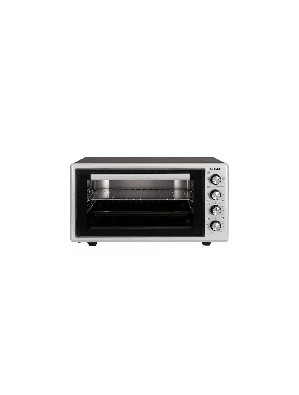 Sharp Electric Oven 45 Liter - 1400 Watt - Grill - Fan - Silver x Black - EO-S45-ES2