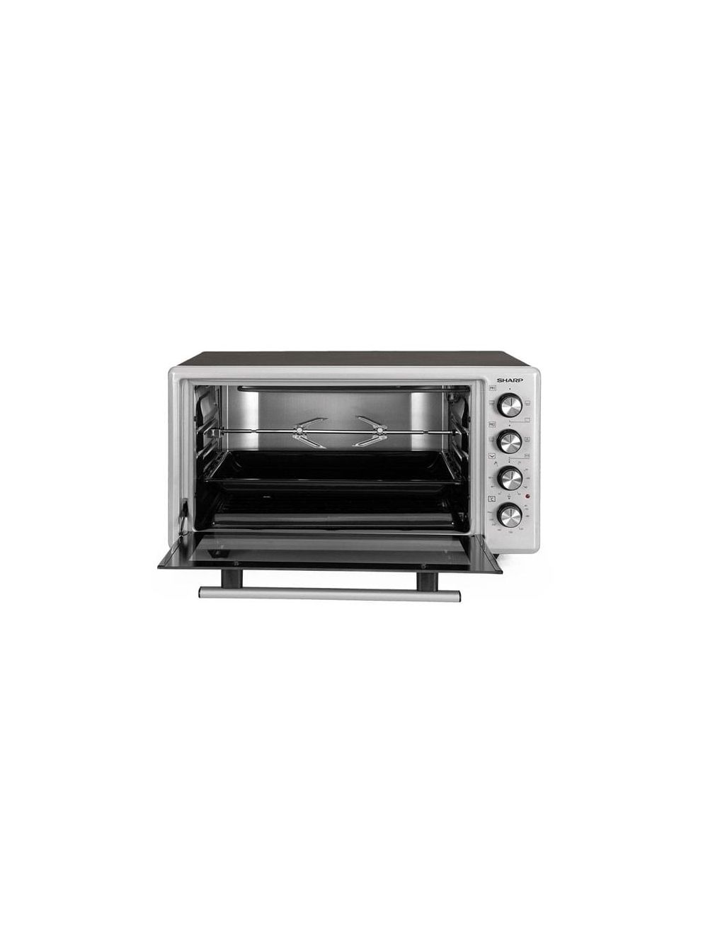 Sharp Electric Oven 45 Liter - 1400 Watt - Grill - Fan - Silver x Black - EO-S45-ES2