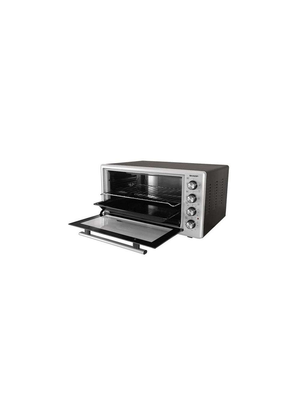 Sharp Electric Oven 45 Liter - 1400 Watt - Grill - Fan - Silver x Black - EO-S45-ES2