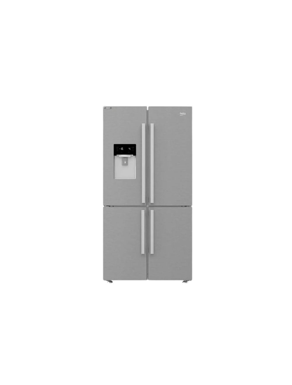 Beko 4 Doors Inverter Refrigerator - 565 Litres - Stainless Steel - HARVEST FRESH TECHNOLOGY - Dispenser - Touch Digital Control Screen - GNE134626ZXH