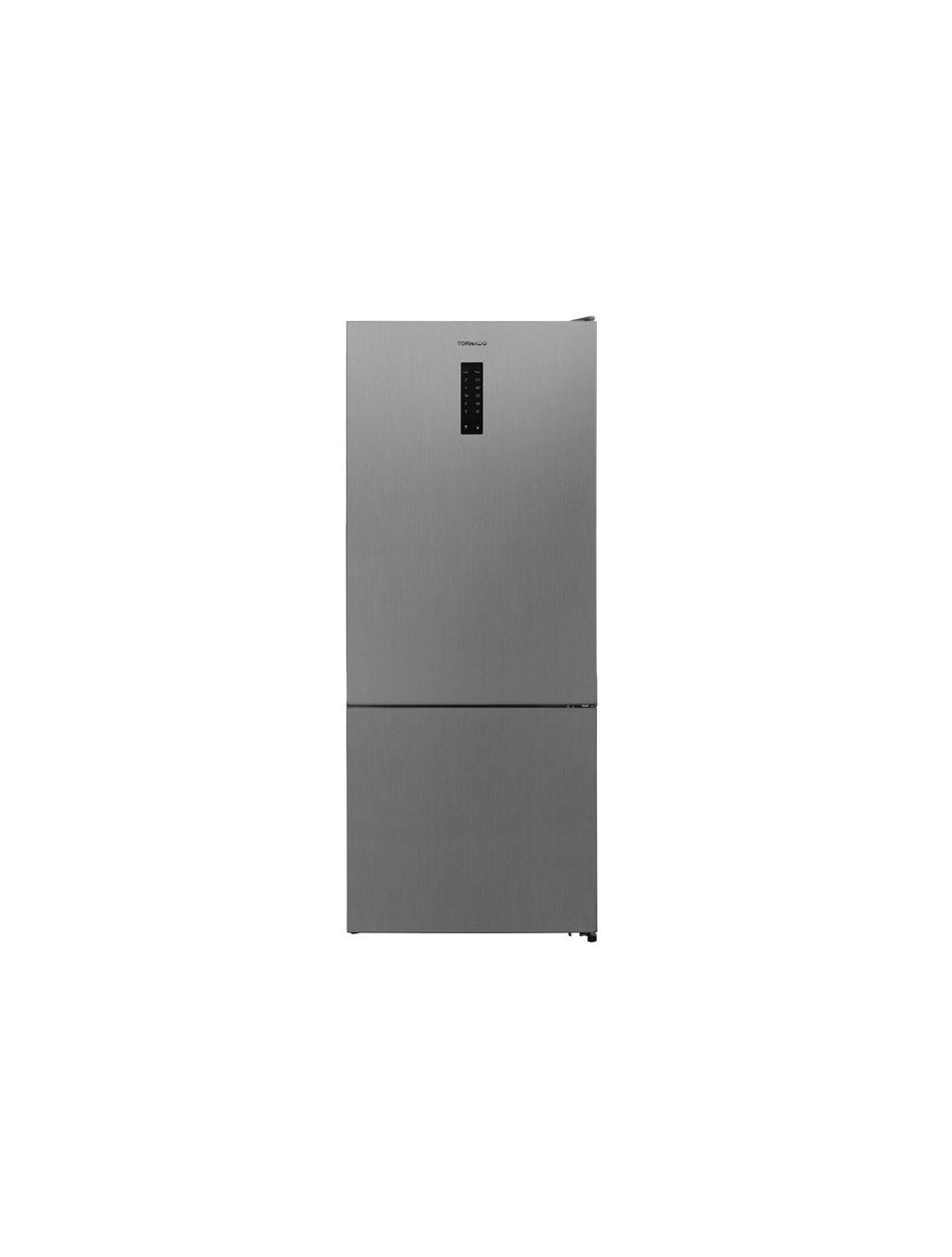 Tornado Refrigerator 430 Liter No Frost Digital with Bottom Freezer Advanced 2 Doors - Shiny Silver - RF-452BVT-SLS