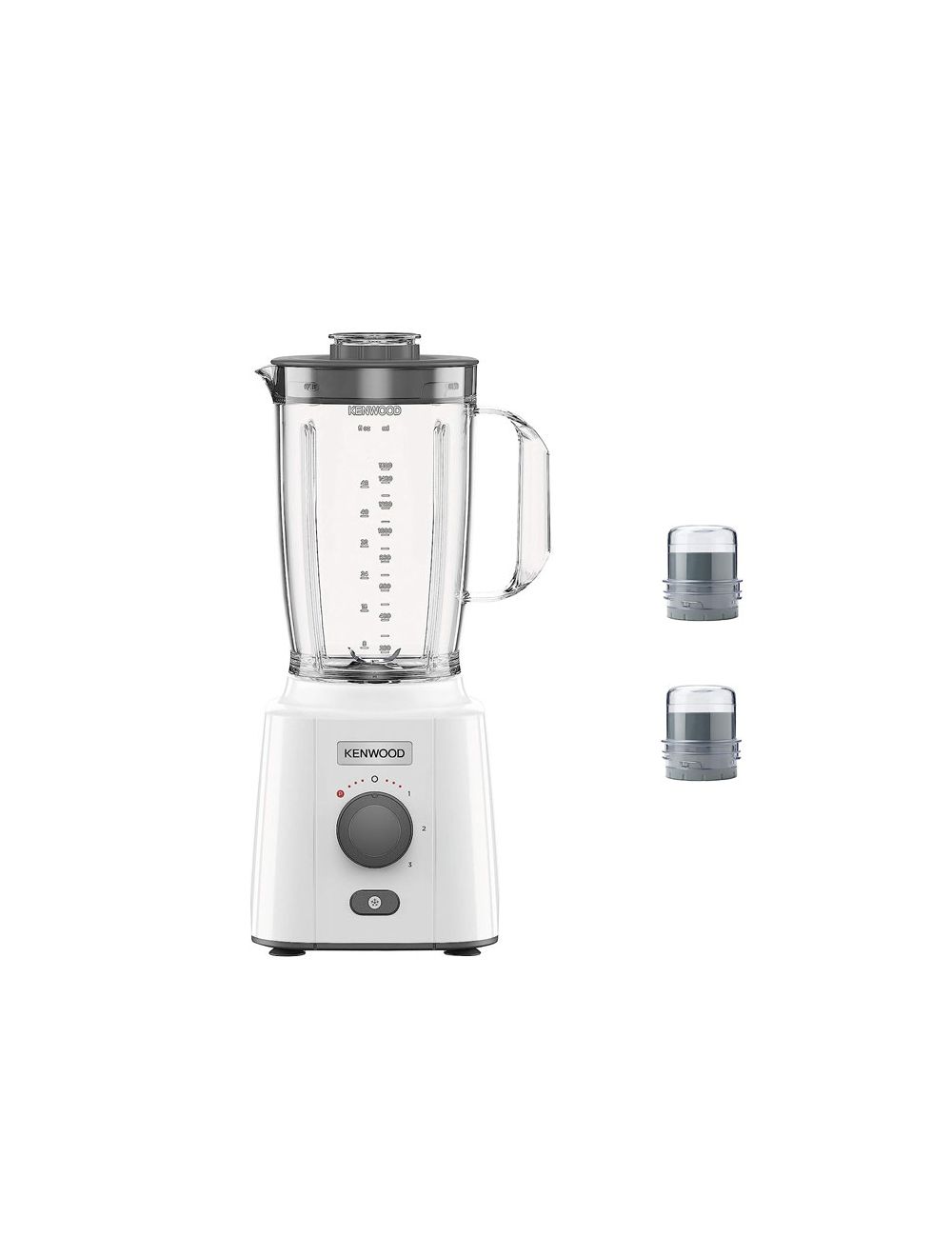 Kenwood BLP41.FO Blender with Plastic Jar, 2 Liters and Grinder, 2 Pieces