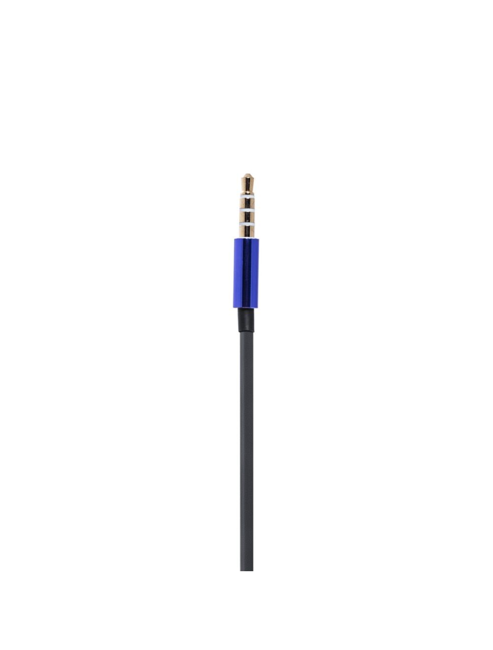 L'avvento (HP66L) Sleeping earphone with Mic 3.5mm with Volume Control - Blue