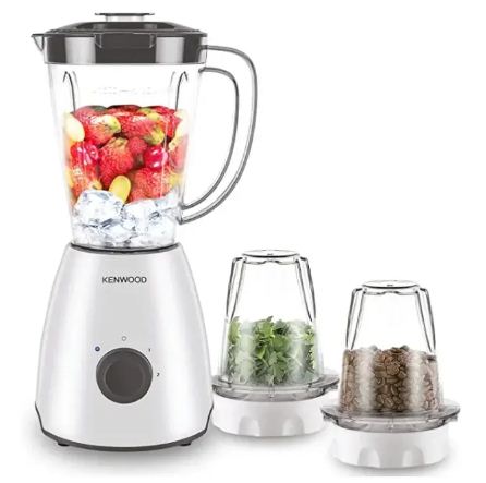 Kenwood Electric Blender & Smoothie Maker 2 Liter 400 Watt with 2 Mills BLP10.C0WH