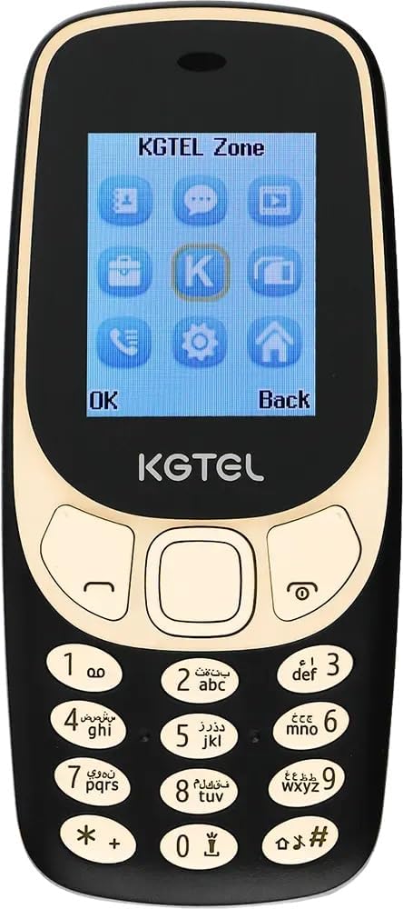 اكتشف كجتيل KG3310 – موبايل بسيط بشريحتين اتصال وشاشة 1.7 بوصة، بطارية قوية 1150mAh. Kgtel KG3310 dual sim, 2G network with classic design.