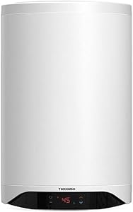 Tornado Electric Water Heater 60 Liters, Enamel, Digital, White: TEEE-60DW