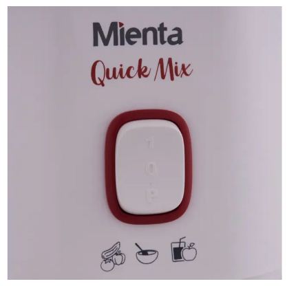 خلاط ميانتا 400 وات سعة 1.5 لتر أبيض مع ضمان، Mianta Quick Mix Blender 400W 1.5L White BL1261A.