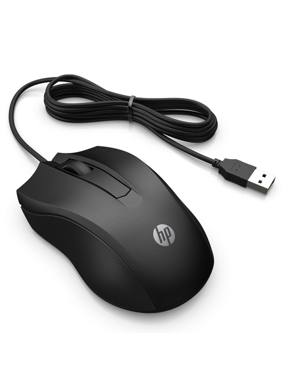 HP Wired Mouse 100 - 6VY96AA#ABB - Black