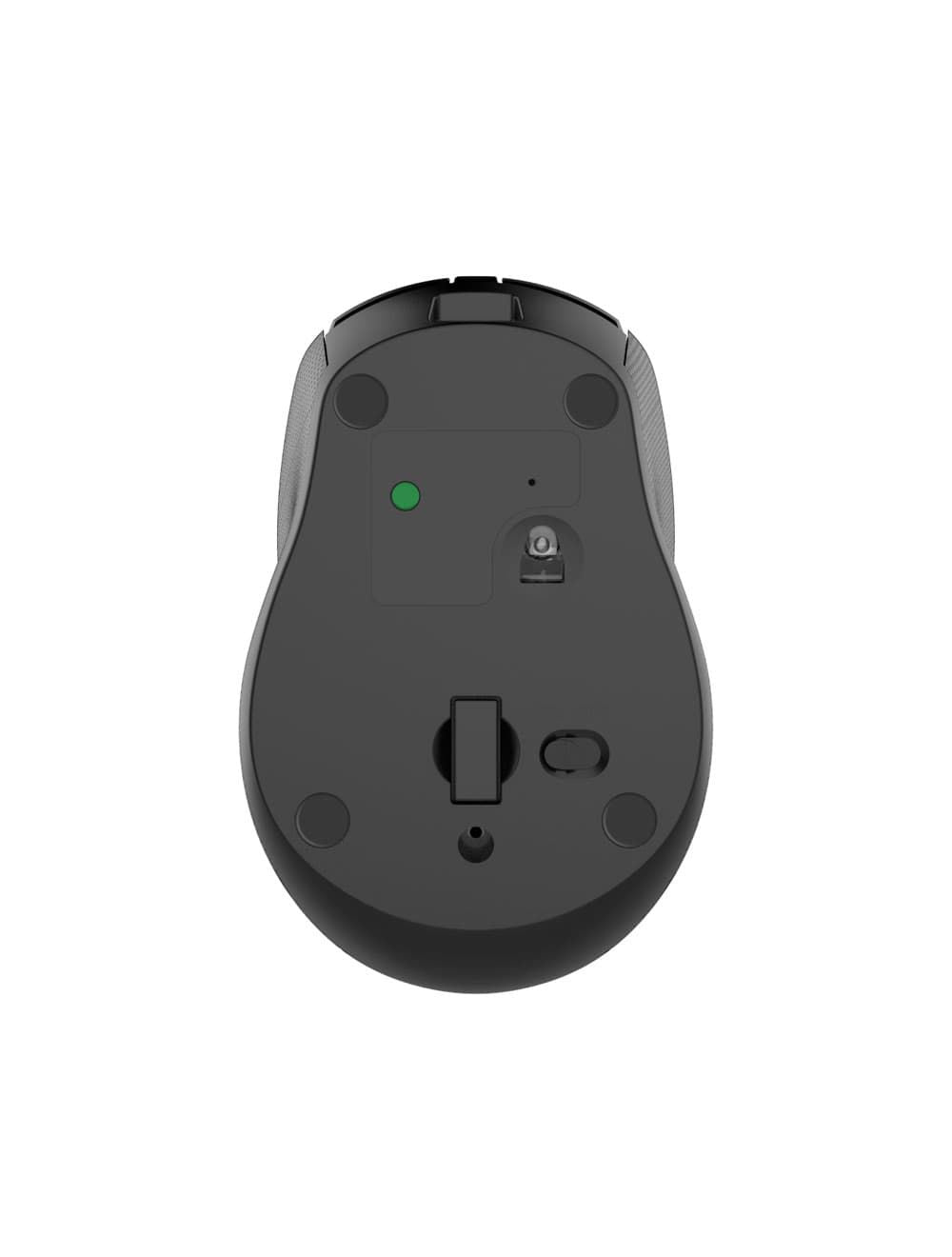 2B (MO186) Rechargeable 2.4GHz Bluetooth Mouse 800 - 1200 - 1600 - 2400 DPI - Black