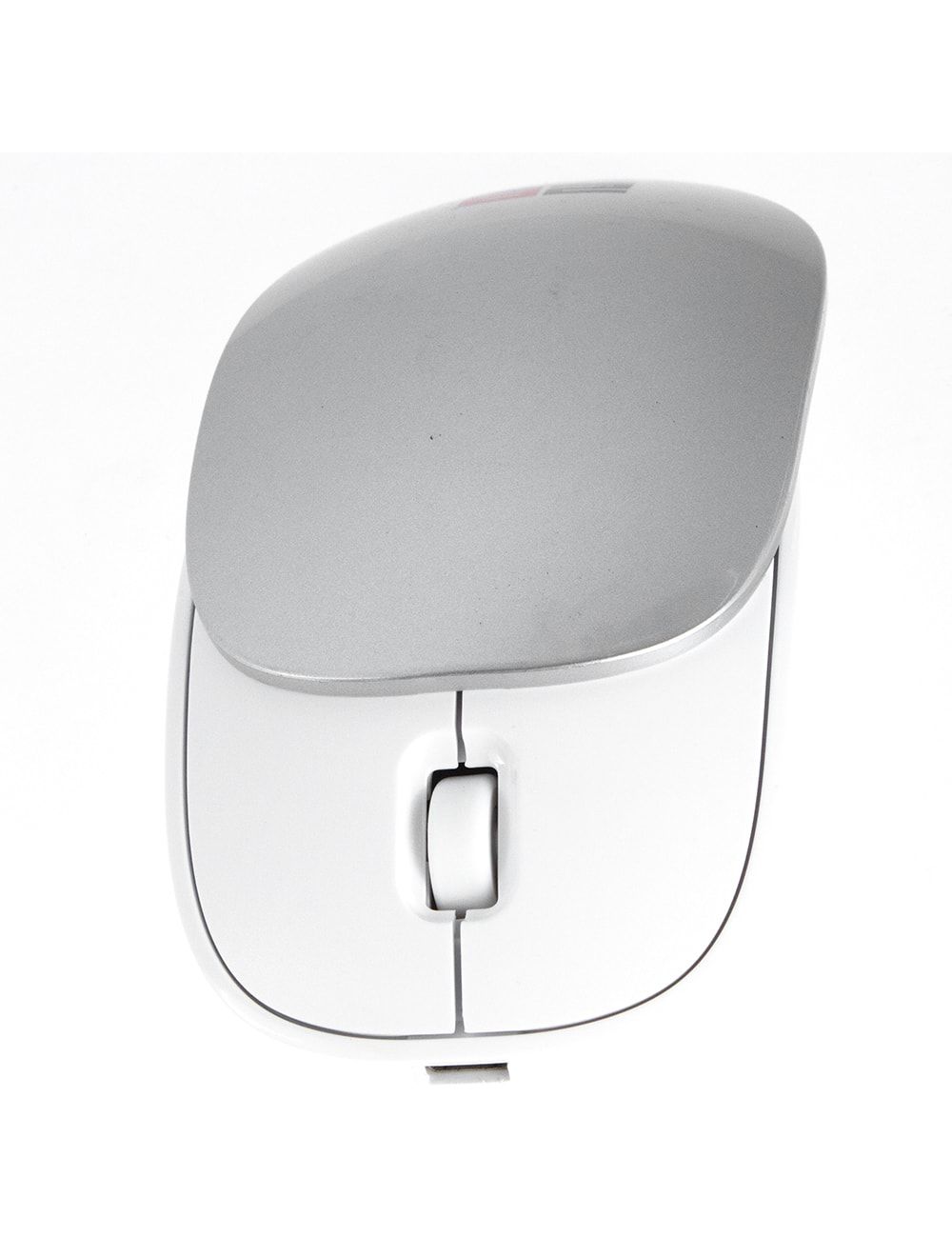 2B Wireless 2.4G Mouse With Movable Cover White*Silver