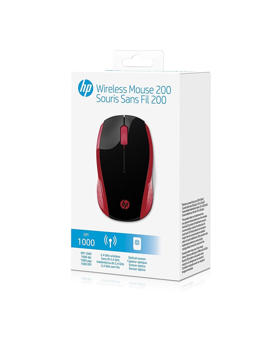 HP Wireless Mouse 200 - 2HU82AA - Empress Red