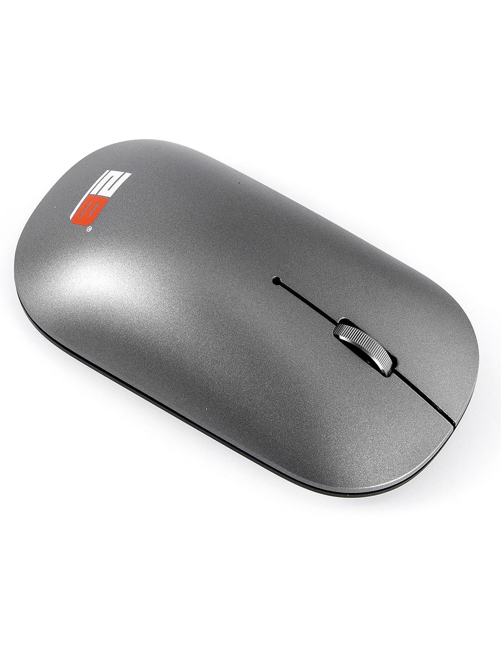 2B 2.4GHz Slim Wireless Optical Mouse with Blue Light, Silent Click 600/1200/2400/4000 DPI - Silver color