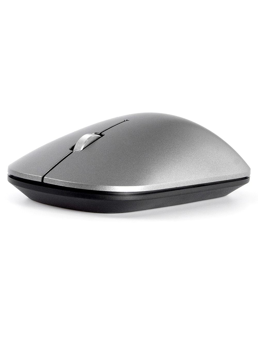 2B 2.4GHz Slim Wireless Optical Mouse with Blue Light, Silent Click 600/1200/2400/4000 DPI - Silver color