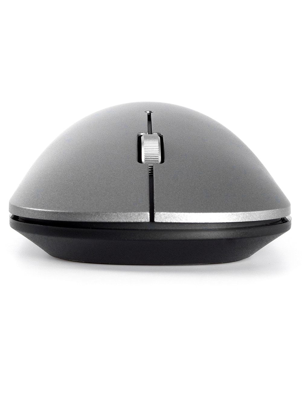 2B 2.4GHz Slim Wireless Optical Mouse with Blue Light, Silent Click 600/1200/2400/4000 DPI - Silver color