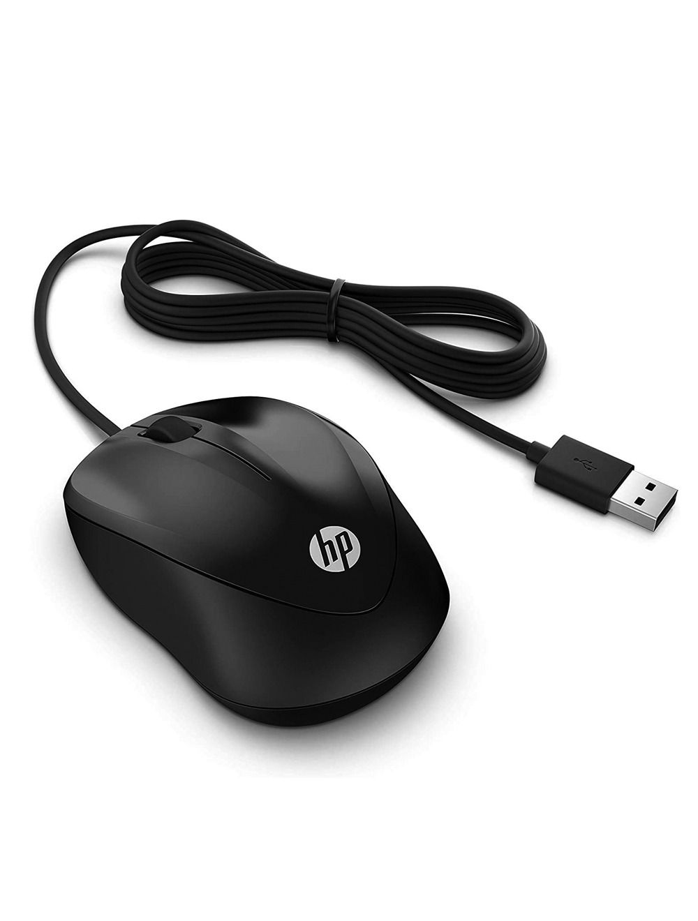 HP - Wired Mouse 1000 Black PN-4QM14AA