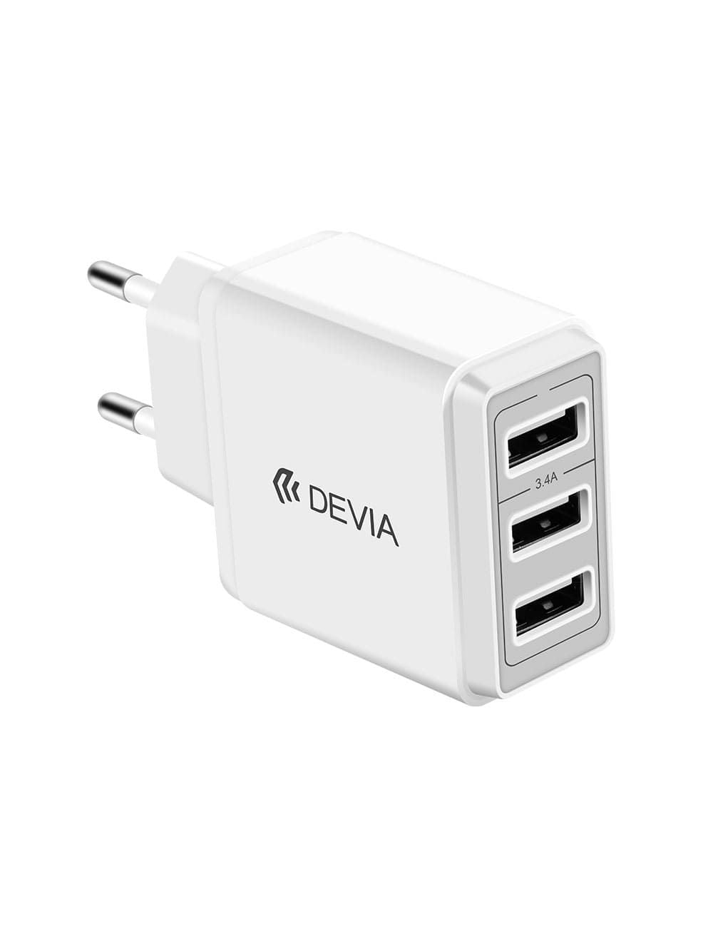 Devia Smart series USB 3 Ports Charger - White