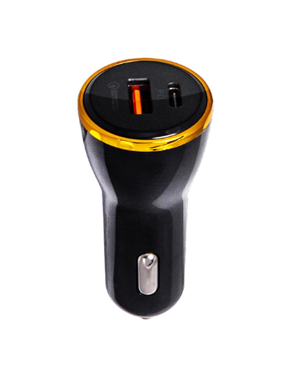 L'avvento (MP318) Ultra-Fast QC3 PD Car Charger with Type-C -18W - Black