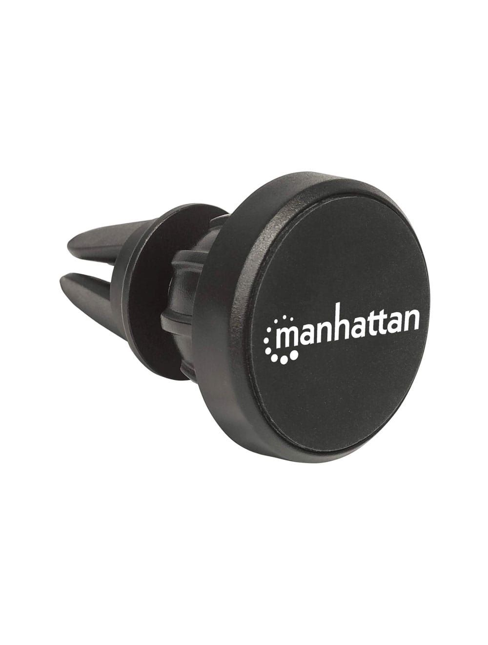 Manhattan Magnetic Car Air-Vent Phone Mount Adjustable Clip-on Quick Attach and Release Non-Skid Pad - Black