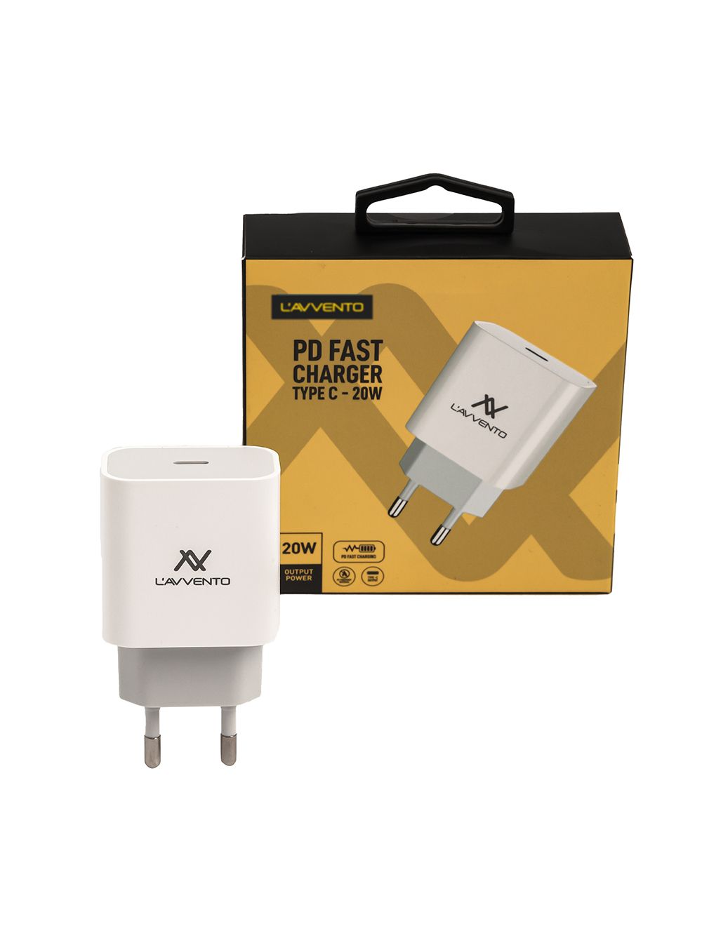 L'AVVENTO (MP467) PD Fast Charger Type-C – 20W – White