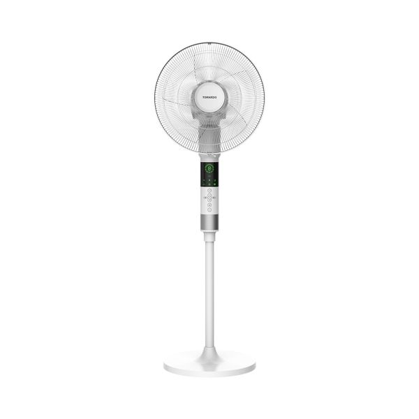 مروحة استاند تورنيدو 16 بوصة 5 ريشة ريموت أبيض EFS-360/903GW توفر هواء قوي وكفاءة عالية للطاقة مع ضمان 5 سنوات – Tornado stand fan 16 inch white.