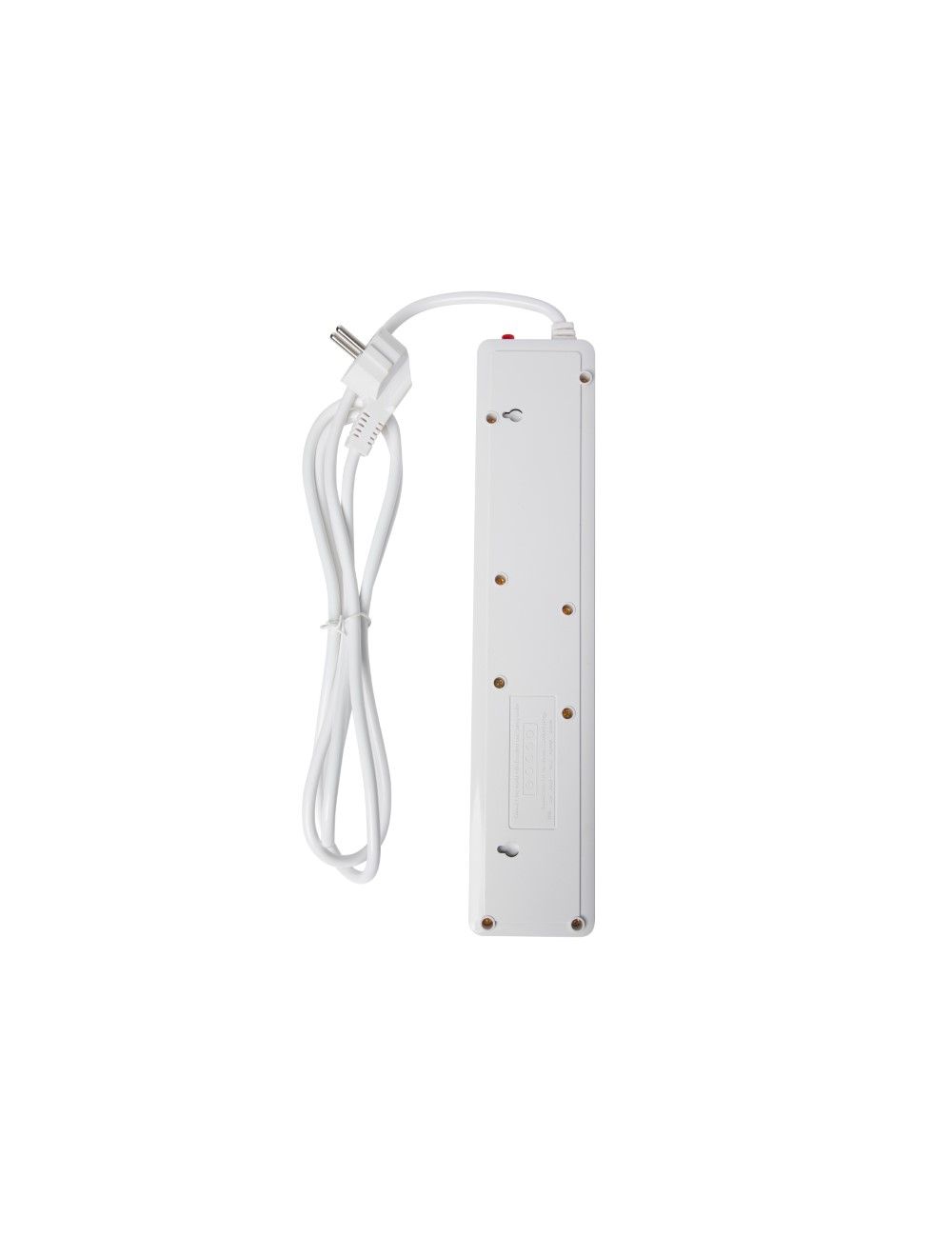 E-train (PS077) Power Strip 16A with Overload Protection 4 Output Plugs + 1 USB + 1 Type-C 2.4A Charging Ports 2M - On-Off Switch