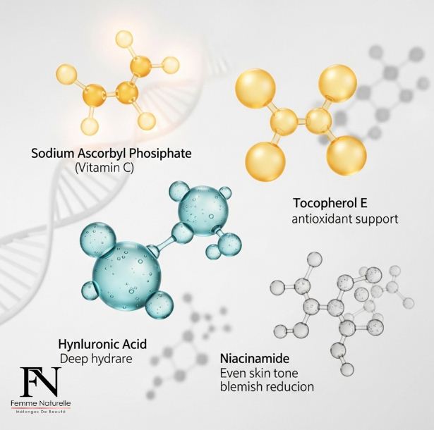 سيروم فيتامين سي من فيمي ناتشريل 30 مل لإشراقة أوضح وتوحيد لون البشرة – Femme Naturelle Vitamin C Serum 30ml for brighter skin.