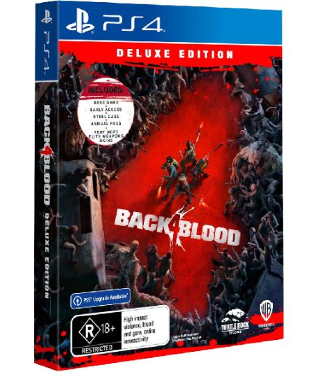 لعبة Back 4 Blood من Warner Bros. تجربة أكشن جماعية تدعم العربية.
Warner Bros. Back 4 Blood Arabic version for PS4 – intense co-op shooter game.